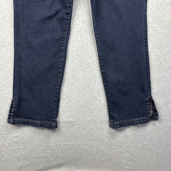 Logo 2 In 1 Womens Jeans Shape Recovery and Fit Lori Goldstein Size Large - Picture 2 of 6